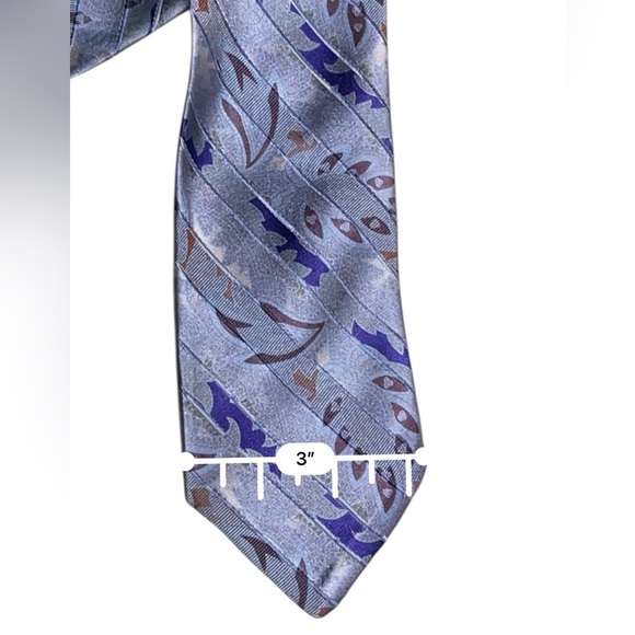 Robert Talbott for Patrick James seven fold silk tie hand sewn blue - Picture 4 of 4